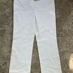 White Textured Pants By International Concepts