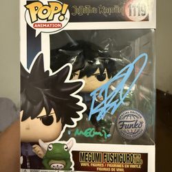 Jujutsu Kaisen Megumi Fushigiro Funko Pop Signed