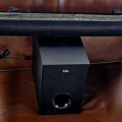 TCL S Class 2.1 Channel Home Theater Sound Bar with Wireless Subwoofer, model S21BW. 