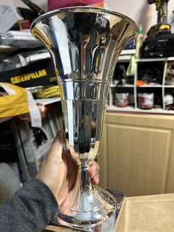 Plastic Silver Vase 