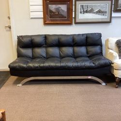 New⛲$10 Down Payment Finance ⛲Aristo Futon Sofa ⛲Black , White ,Brown Colors Options Available 