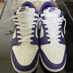Size 10 - Nike Dunk Low Championship Court Purple White Men’s 