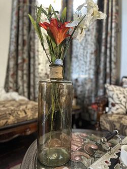Bottle  Vases  With Flowers 