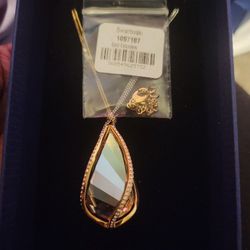 Swarovski Crystal Gold Pendant