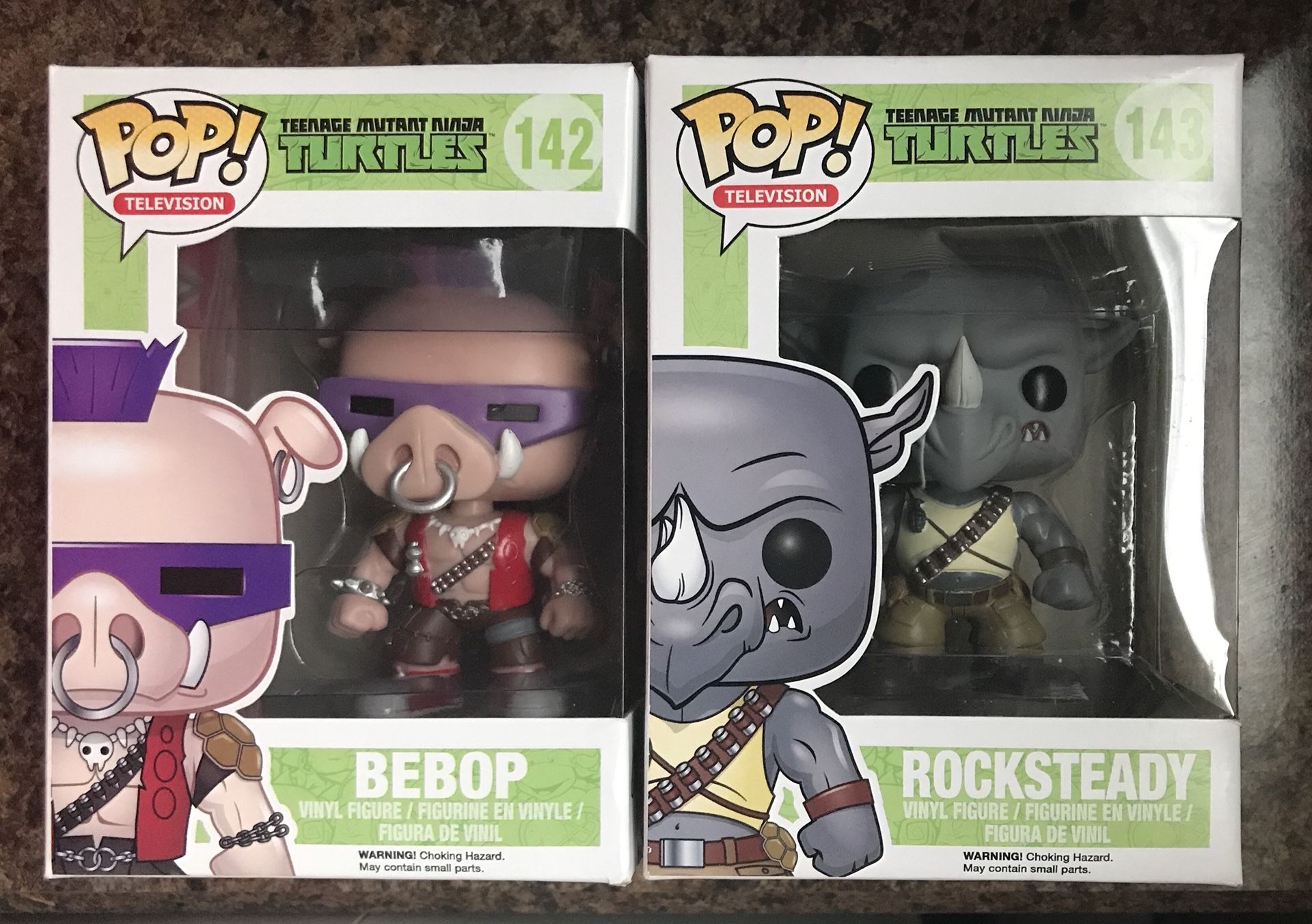 Bebop & Rocksteady Teenage Mutant Ninja Turtles Funko Pops