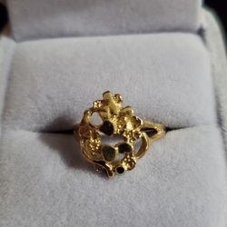 10k Gold Nugget Ring 