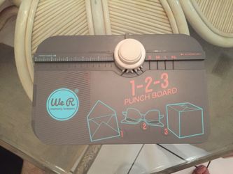 We r memory keepers 1-2-3 punch board