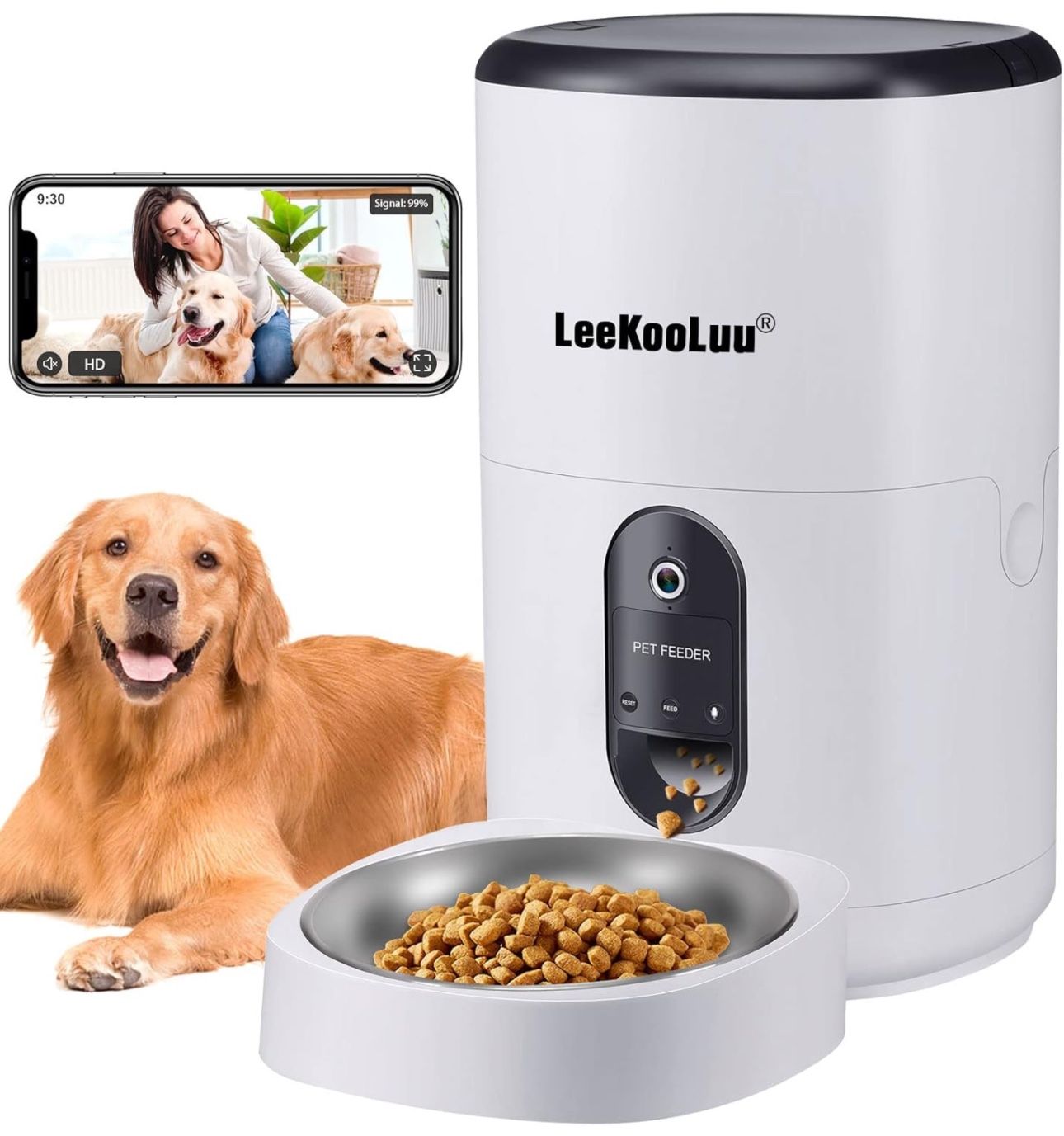 Pet Feeder Dog Treat Cam Automatic Dog Feeder HD 1080P Camera Cat