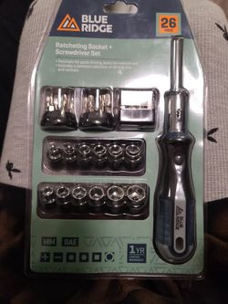 Ratcheting Socket + Screw Driver Set