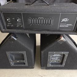 Peavey Monitor Amp/ Monitor Speakers