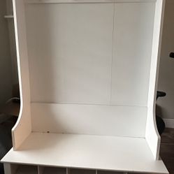 Flatiron hall tree with bench and shoe storage sale