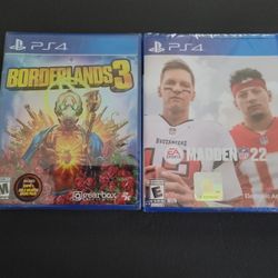Ps4 Games Unopened NFL MADDEN 22 and Borderlands 3 Brand New