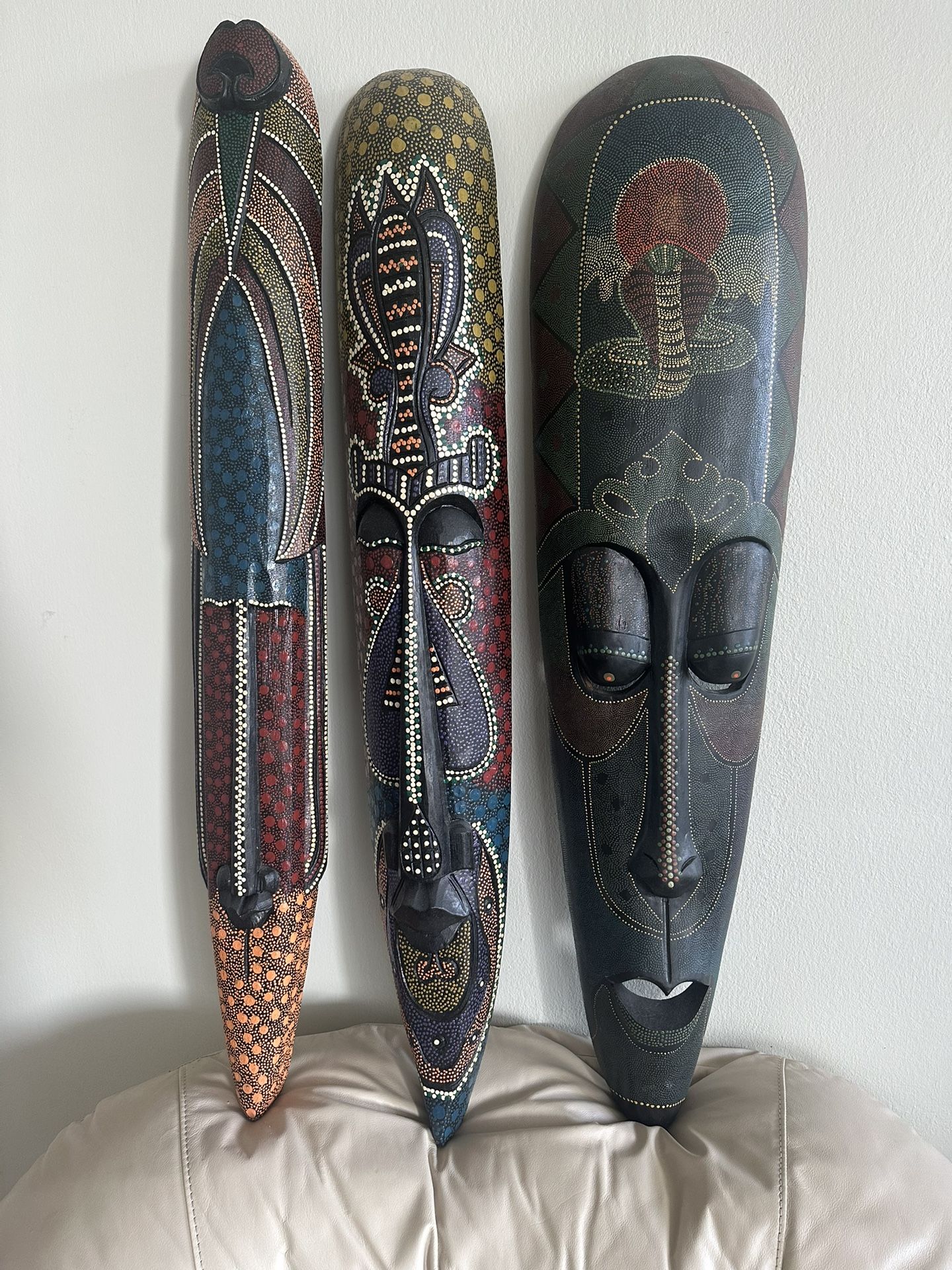 African Decorative Long Masks (3)