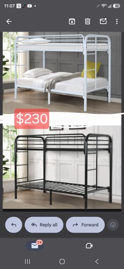 TWIN-TWIN METAL BUNK BED FRAME
