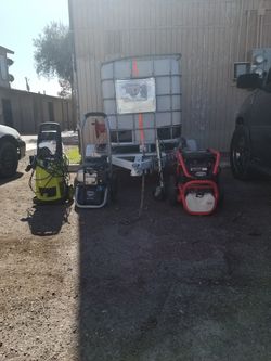 PRESSURE WASHING TANK +PRESSURE WASHER