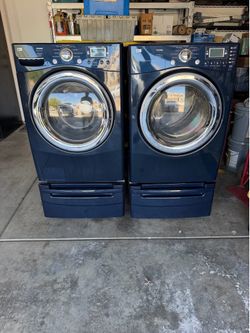 Washer  and  dryer and bases
