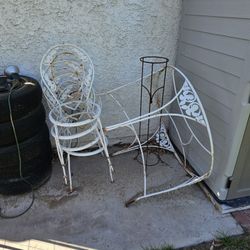 Vintage Metal Table From The 60's