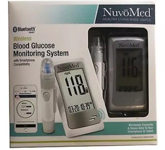 NuvoMed Wireless Bluetooth Blood Glucose Monitoring System