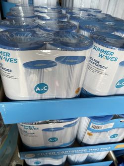 SUMMERWAVES 2 PACK A/C POOL FILTER