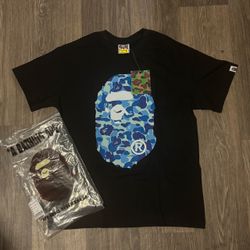 A Bathing Ape BAPE Camo Big Ape Head Tee Size Medium