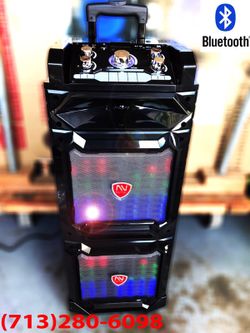 Doble 10" Recargable // Portable Bluetooth Speaker with 10" subwoofers