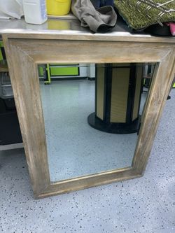 Rustic Style Tall Entryway Mirror Good Condition