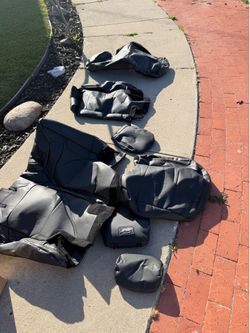 Rear and front seat covers for jeep