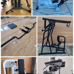 Gym Equipment, Lat, Leg, Chest, Shoukder & Smith Machines, Home Gyms, Leg Press, Rower, Dumbbell, Olympic Power /Squat Rack