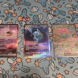 Charizard Blastoise and Venusaur SIR pokemon 151