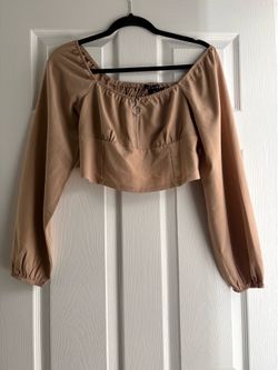 New brown crop top