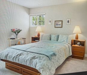 90’s Teak King size Platform bed
