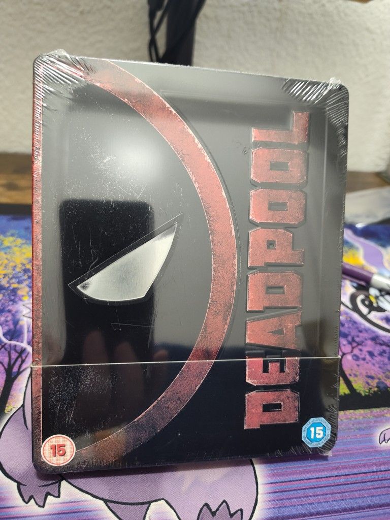 Sealed Marvel Deadpool Movie Blu Ray Steel Book