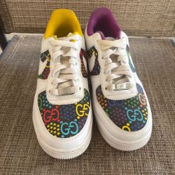 Nike Air Force 1 Gucci GG Psychedelic Custom Sneakers