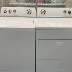 WE DELIVER• WHIRLPOOL HEAVY DUTY SUPER CAPACITY PLUS Washer & Dryer Set-WORKS GREAT!!!