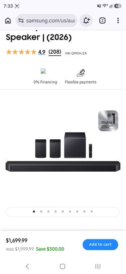 Samsung HW-Q990H/ZA Soundbar System