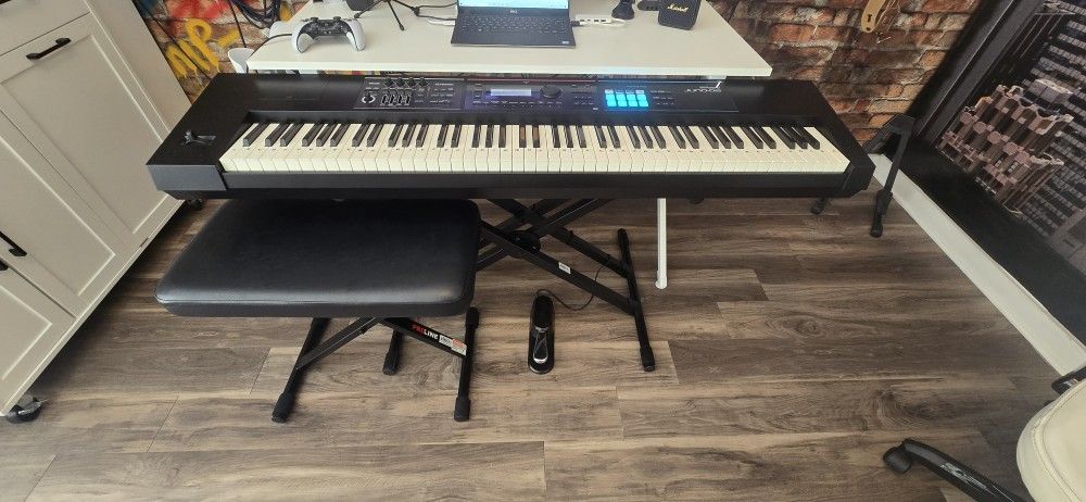 Roland JUNO DS+Stand+Seat+KRK Dual Speaker With Cables