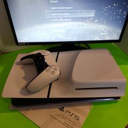 Sony PlayStation 5 Slim Disc Edition Console White 1TB w/ Controller/HDMI - Like New Condition Works Great  Available Today Trades Welcome