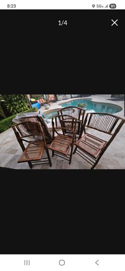 6 bamboo Chair