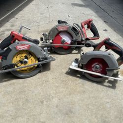 Milwaukee circular saw 7-1/4 & 6-1/2