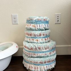 Baby Diaper Tower Cake gift