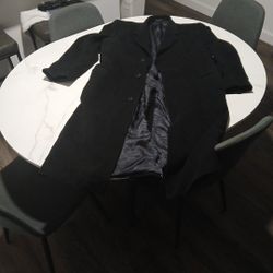 Cashmere Black Peacoat