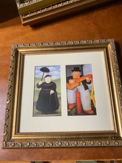 Framed of Fernando Botero paints