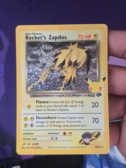 Rocket's Zapdos celebrations