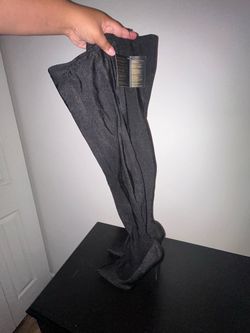 Thigh High Black Heels