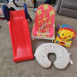 Toddlers Set Slide, Chair/Rocker, Lion , Cushion