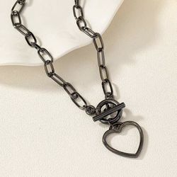 Black Heart Necklace 