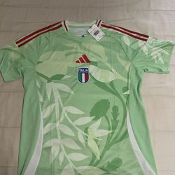 Adidas Italia Men's Away Jersey - Green  