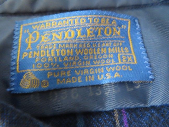 Vintage 1960s Pendleton Plaid Virgin Wool US Made Flannel Men's 2X