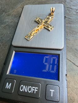 14K Gold Cross Weight 5 Grams 100% Real Gold