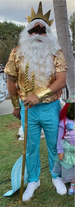 King Triton / Poseidon Halloween Costume Set XL